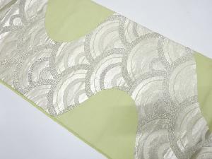 アンティーク　青海波模様織出し袋帯（材料）